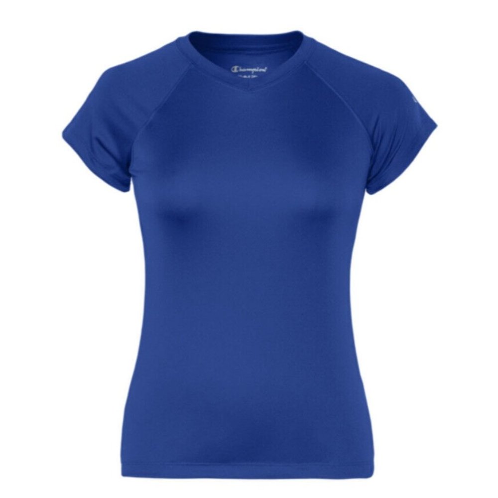Women’s Champion Essential Double Dry Tee. Size Small